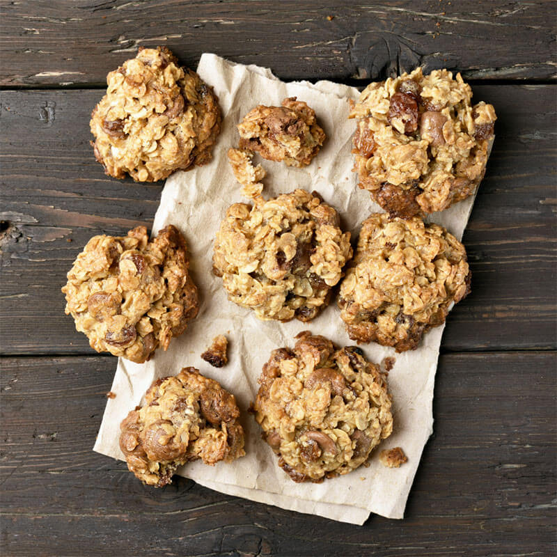 Cacao and Maca Oat Cookies