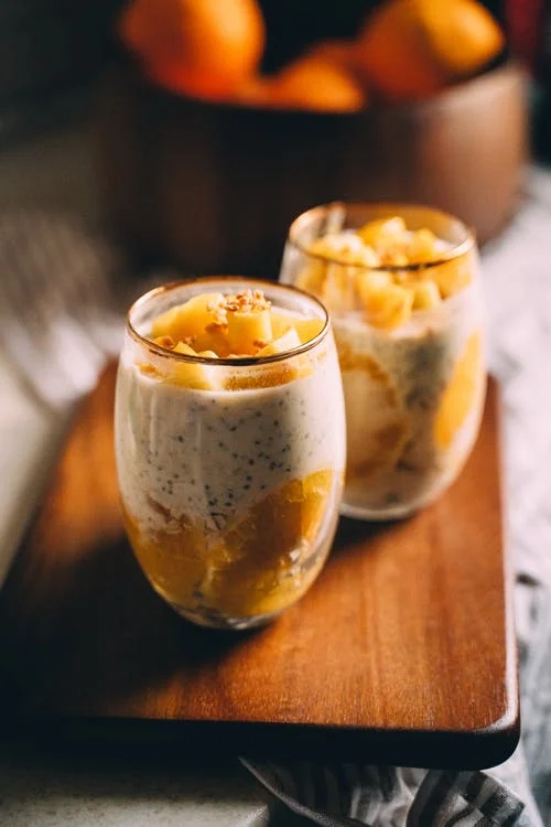Cacao Horchata Chia Pudding Parfait