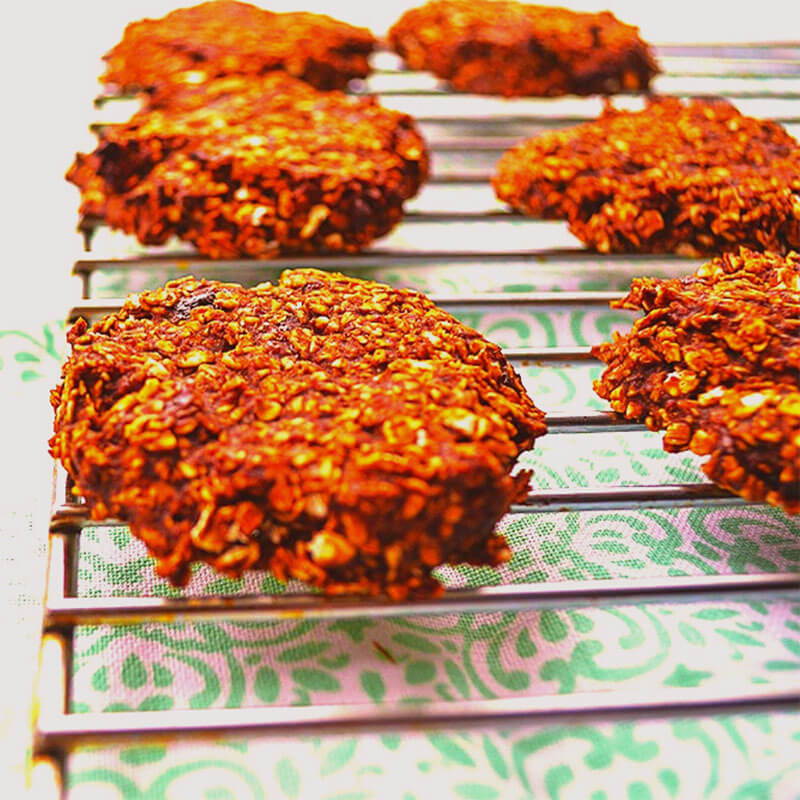 Cacao and Maca Oat Cookies